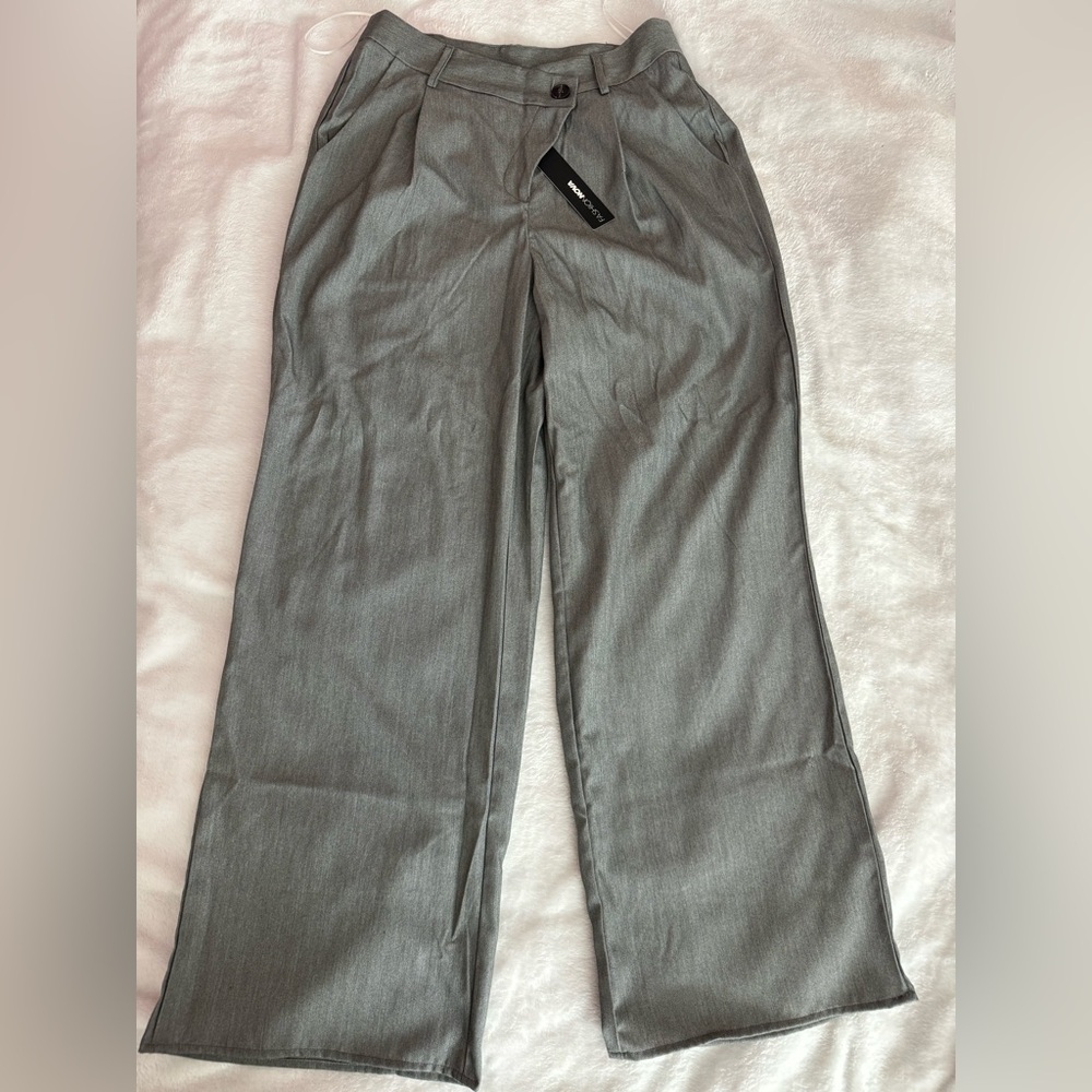 Fashion Nova gray wide pants